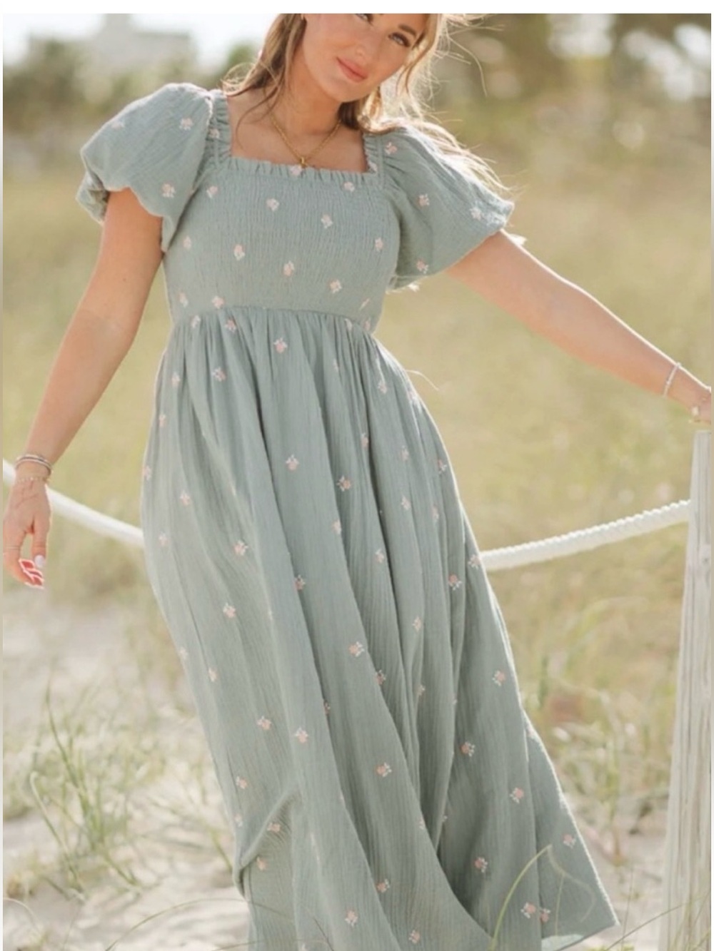 Ivy City Co Serendipity Dress in Blue Floral